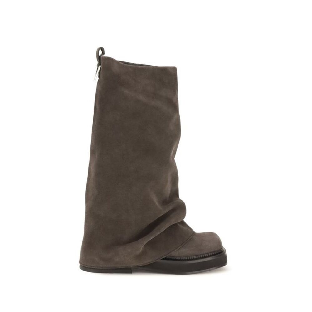 The Attico Brown Calf Leather Bos Taurus Women's Boots